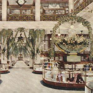 Main Aisle and Merchandise Displays, ca. 1915